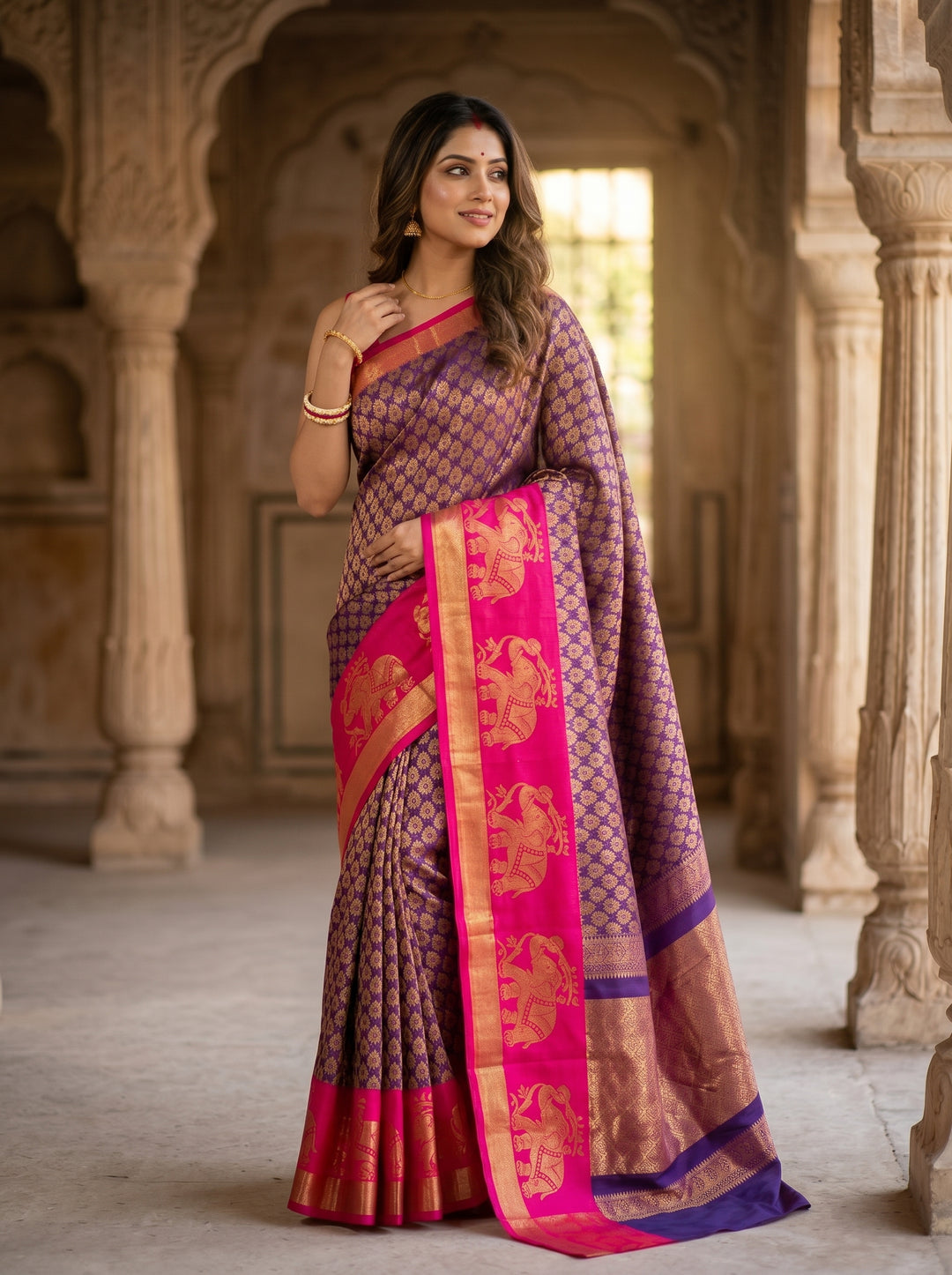 Beautiful Traditional Kuppadam Silk Saree