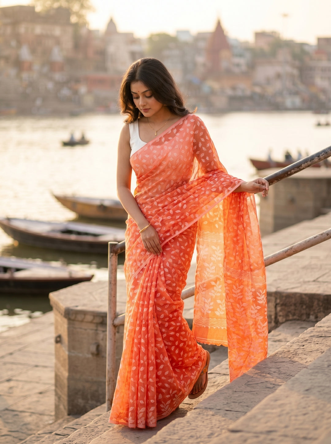 Sreelata Dhakai Jamdani Saree