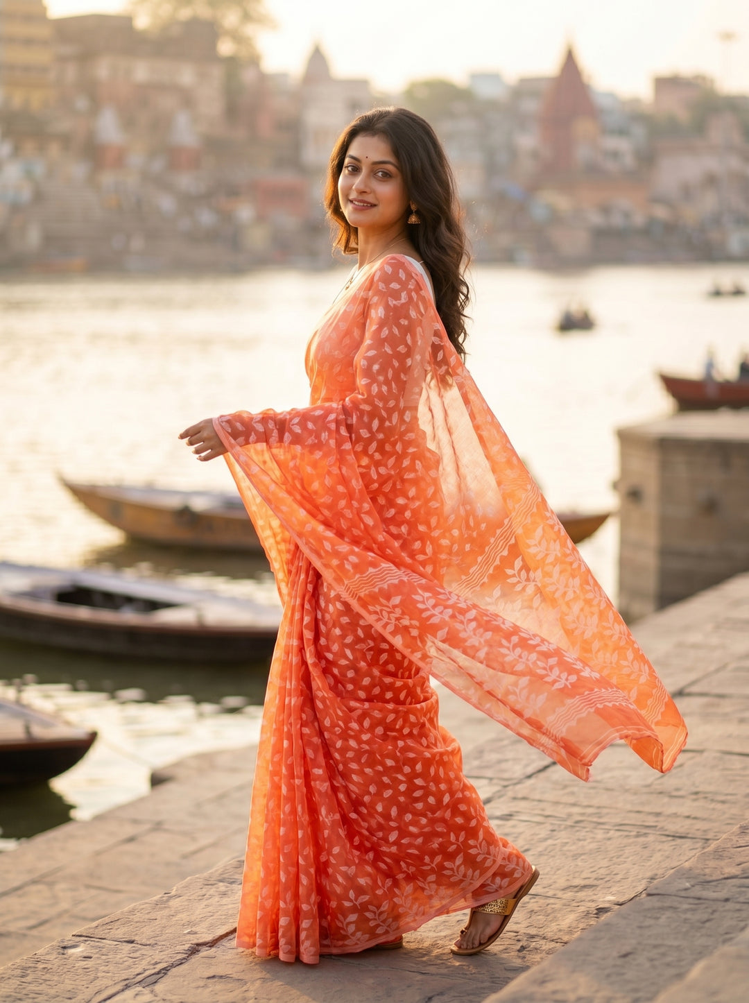 Sreelata Dhakai Jamdani Saree