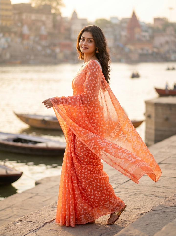 Sreelata Dhakai Jamdani Saree