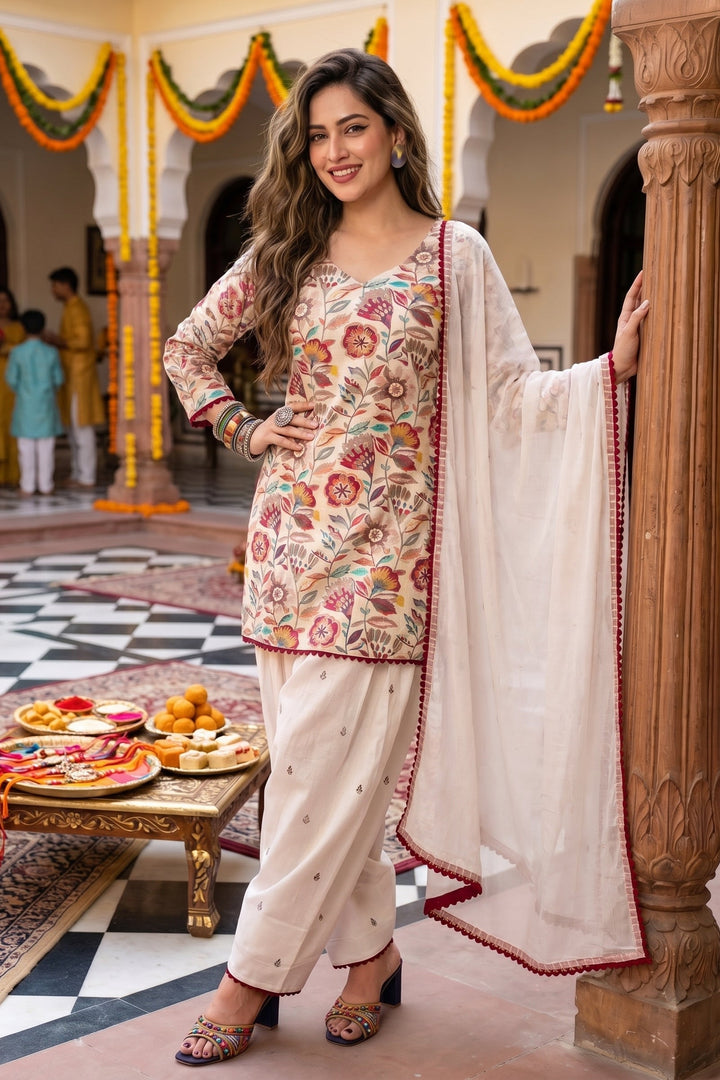 Letter of Elegance Designer Kurti Set