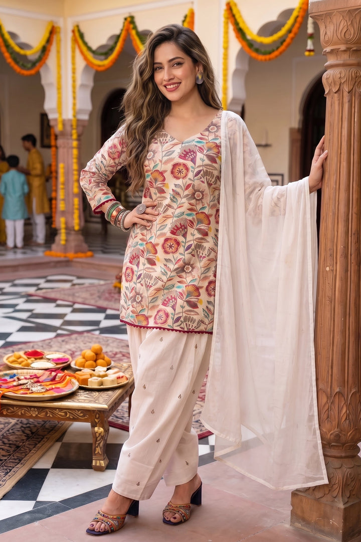 Letter of Elegance Designer Kurti Set