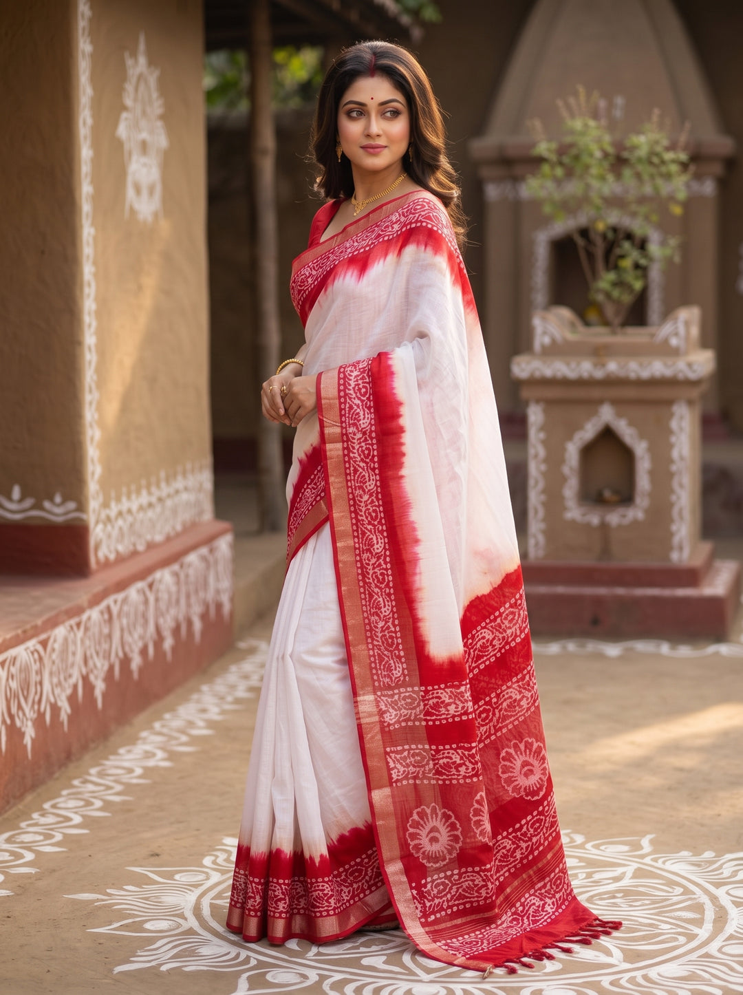 Mrinmoyee (মৃন্ময়ী) Cotton Linen Saree
