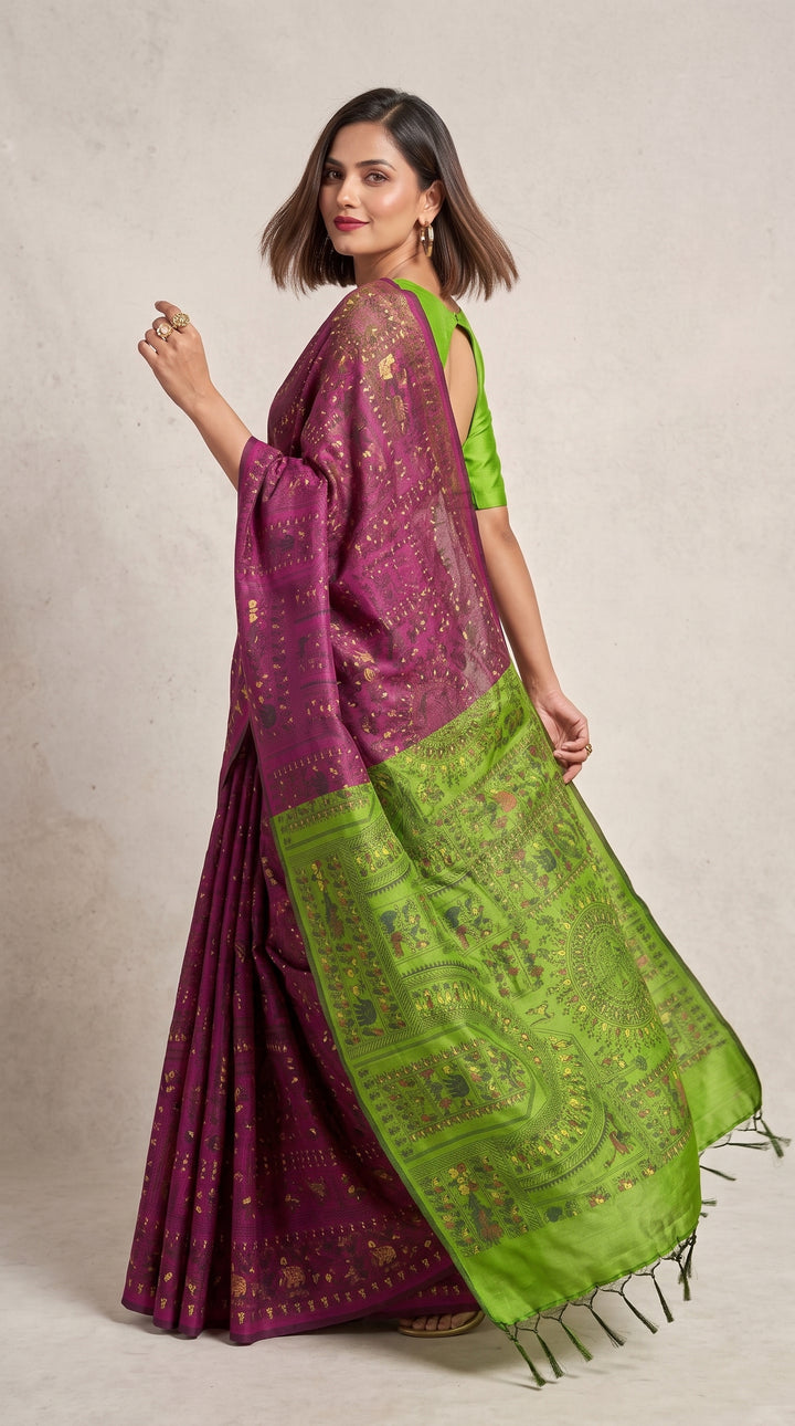 Melody of Colors Cotton Silk Saree