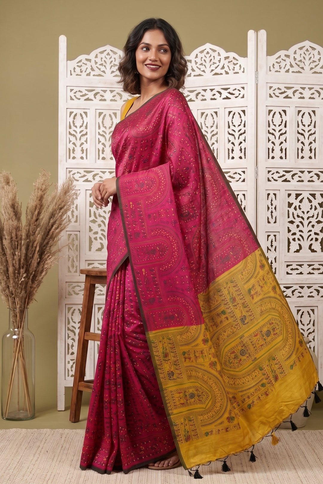 Melody of Colors Cotton Silk Saree