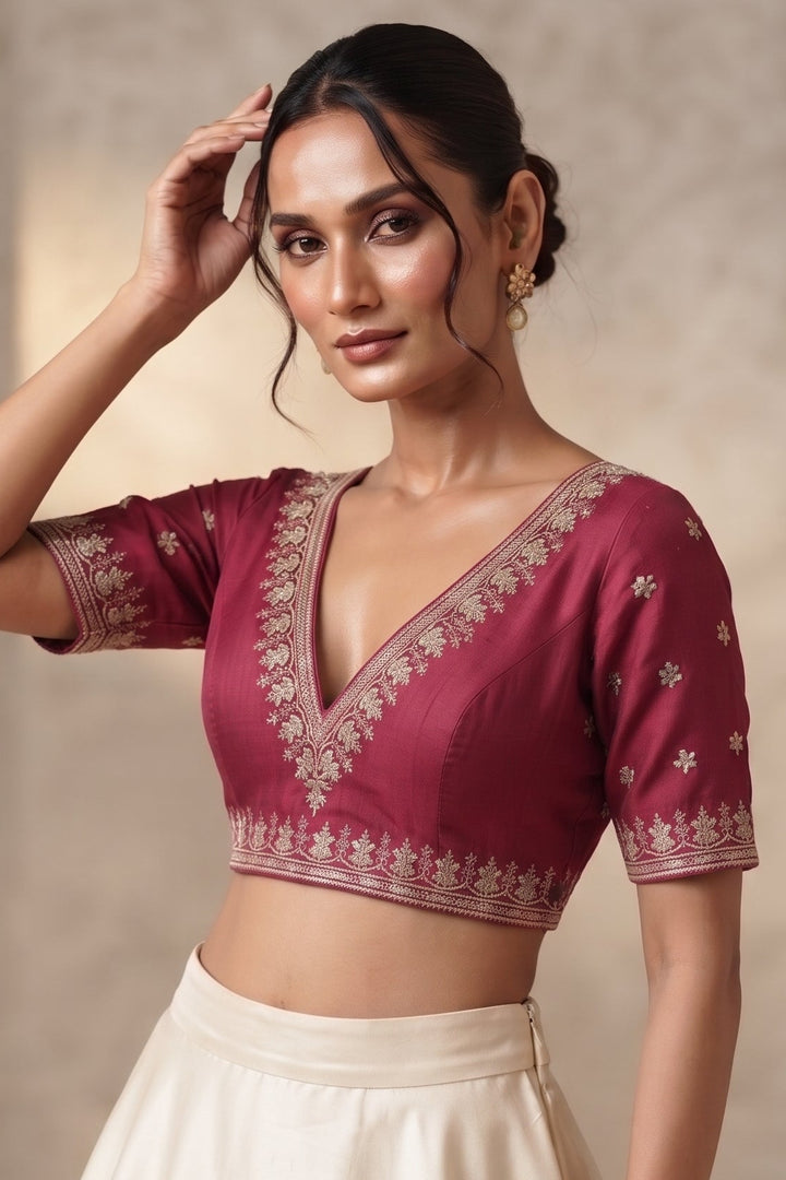 Make an Entrance  V-Neck Blouse
