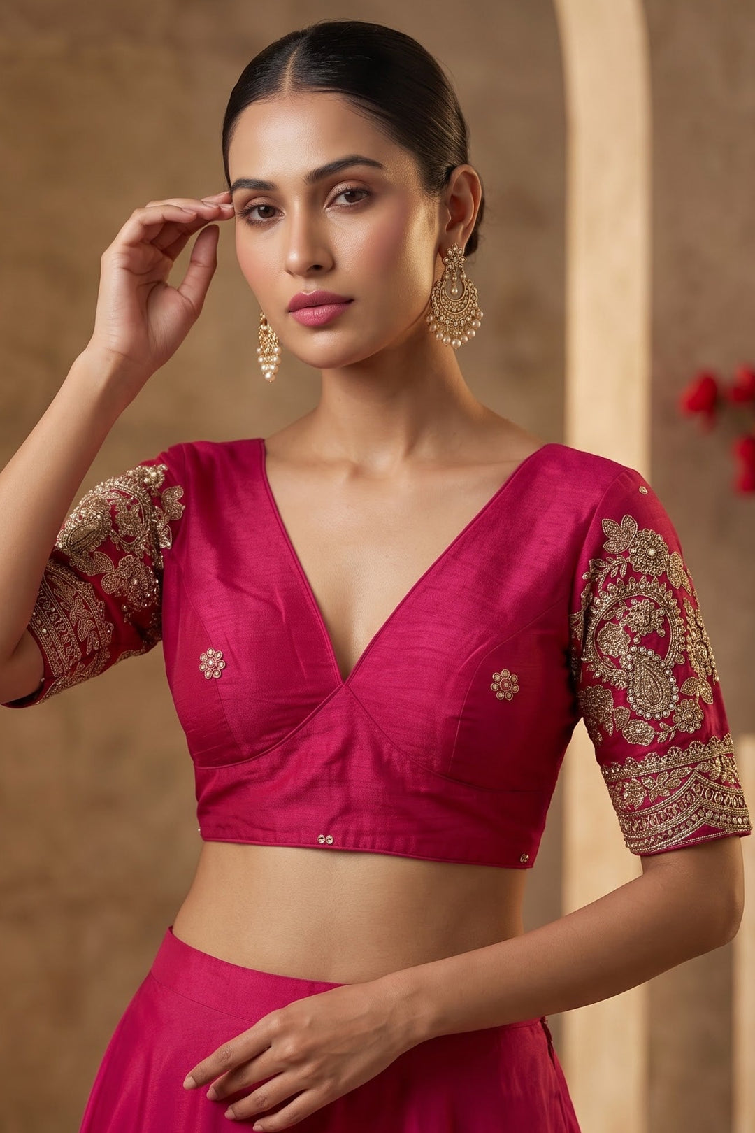 Queen Of The Evening  -Fendy Silk Blouse