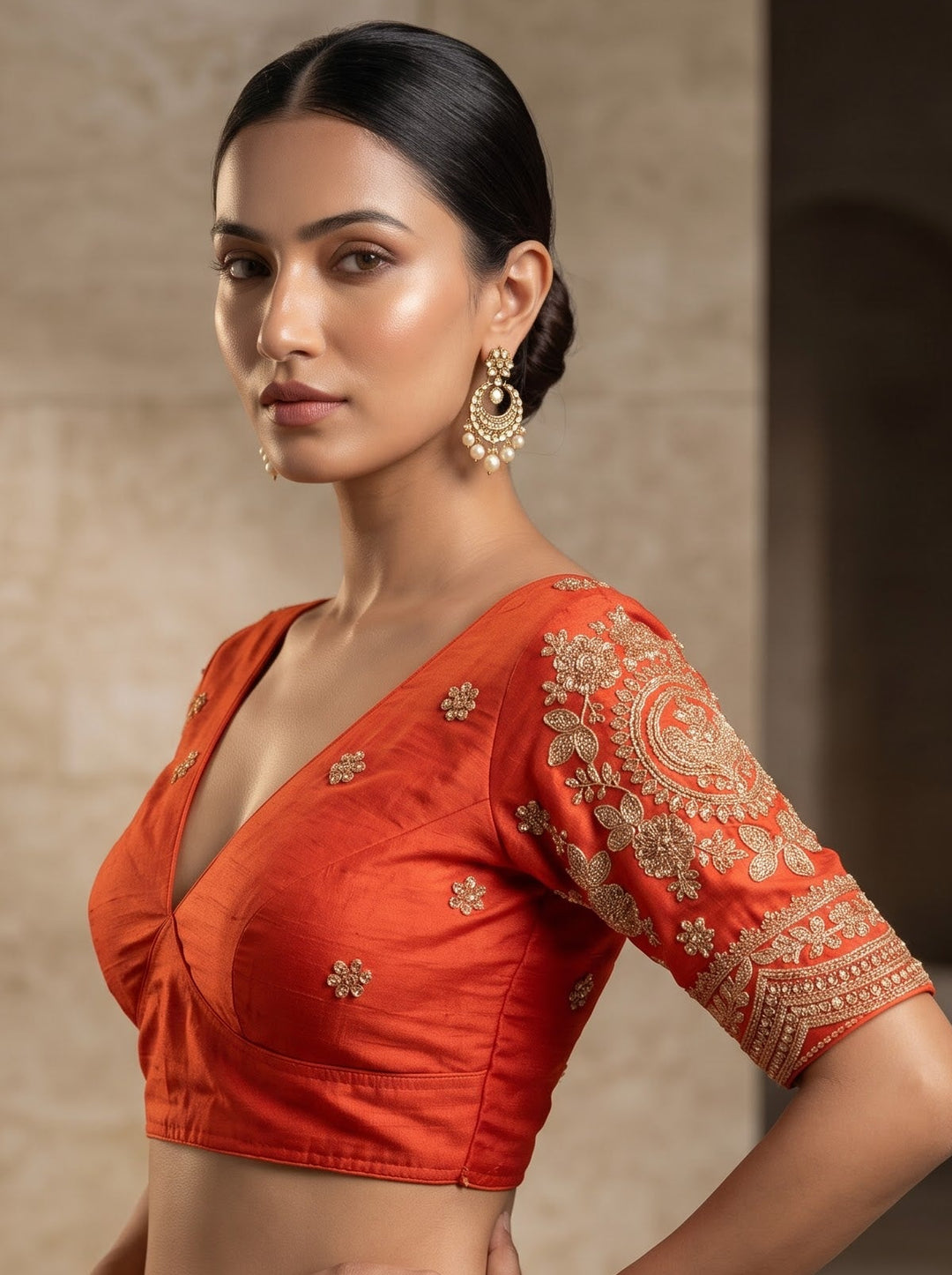 Queen Of The Evening  -Fendy Silk Blouse