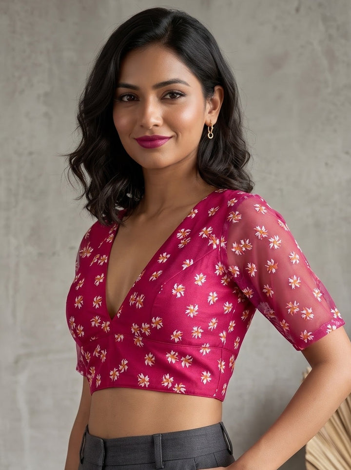 Shiuli Radiance – Designer Organza Blouse