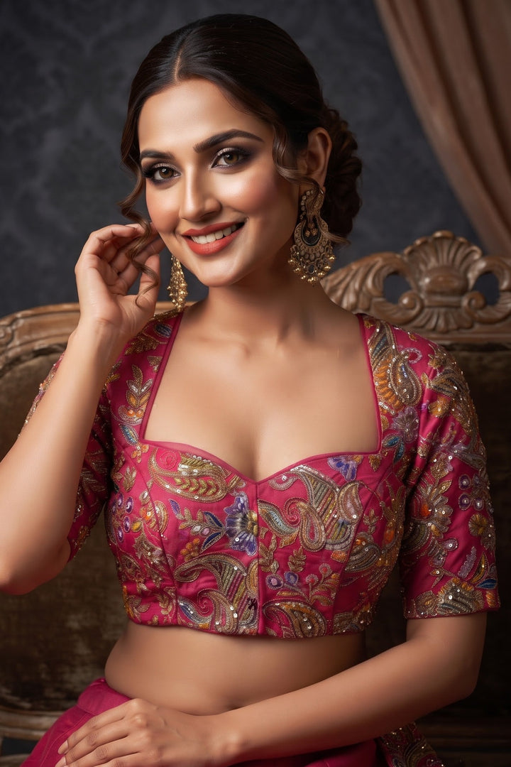 Own The Dream – Designer Zari & Sequins Crepe Blouse