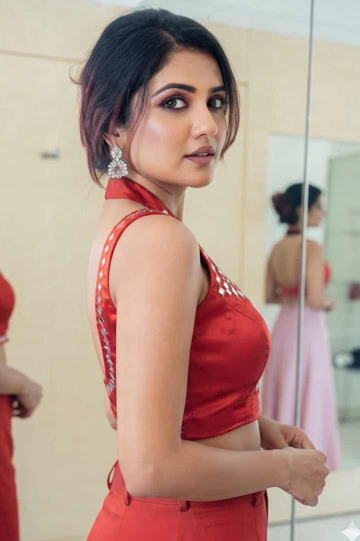 Reflection Speaks -Cotton Silk Blouse