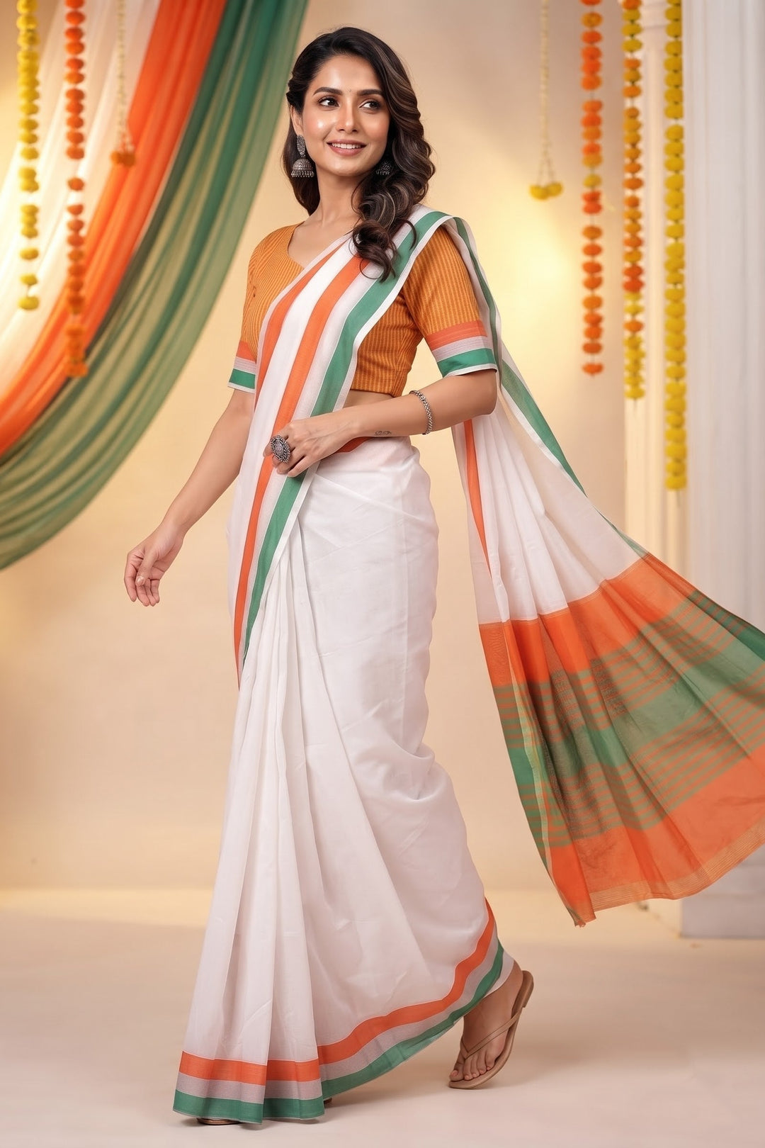 Freedom Drape Independence Day Saree