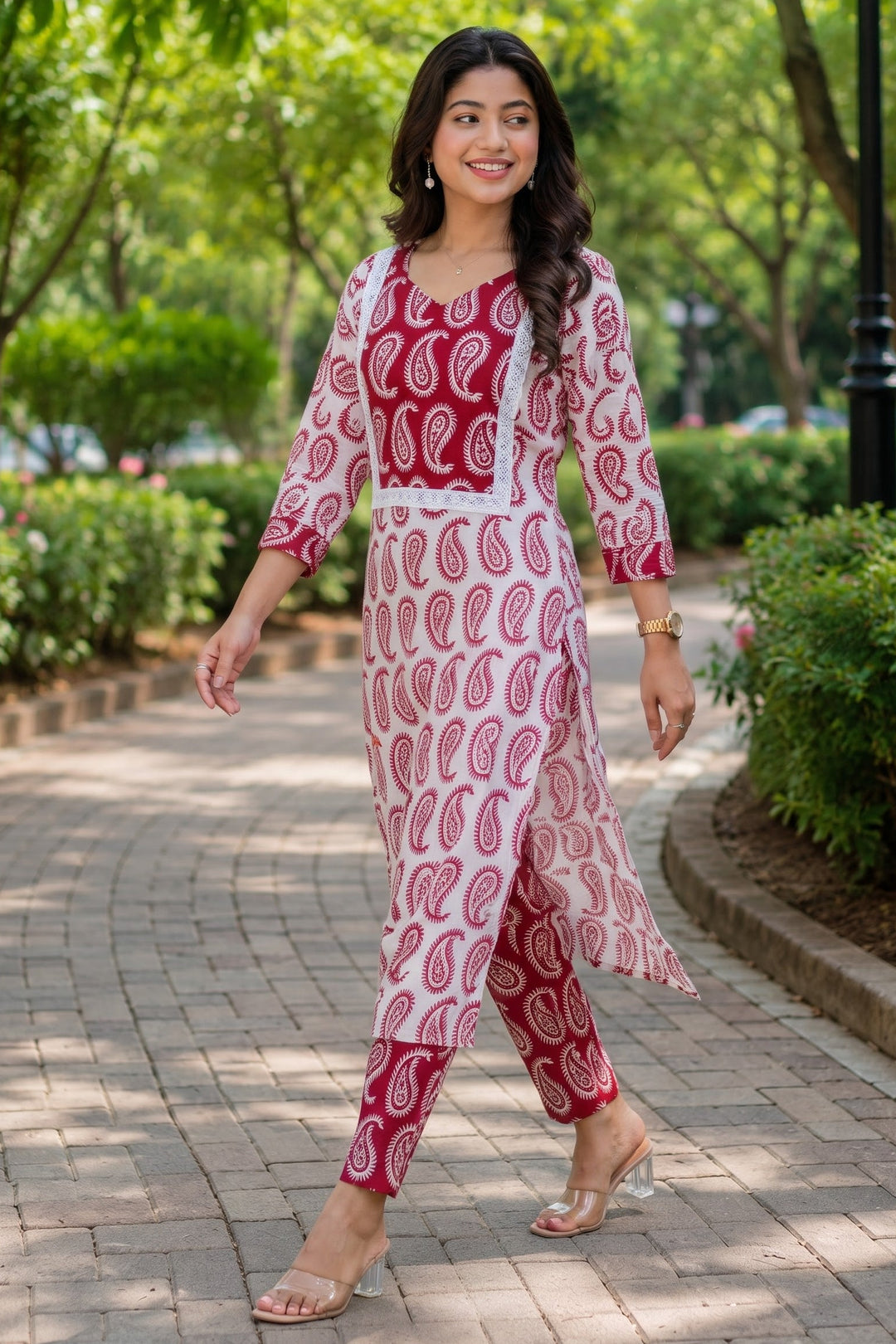 Soft Mornings- Cotton  Kurti Set