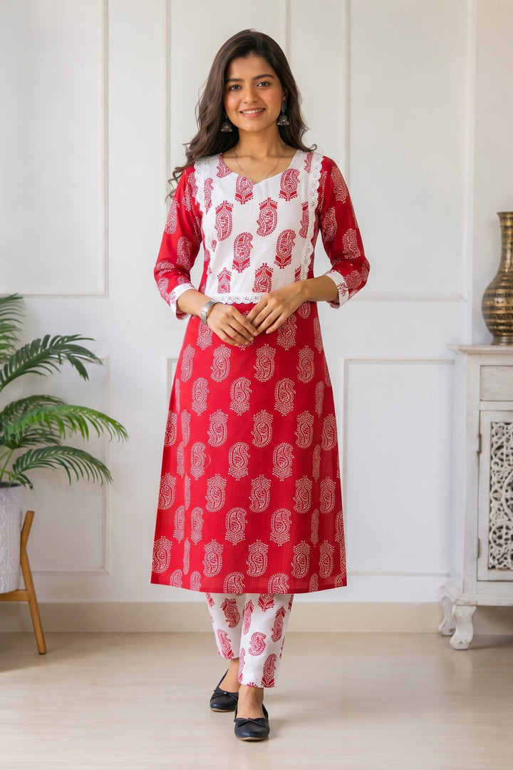 Soft Mornings- Cotton  Kurti Set (Combo 2)