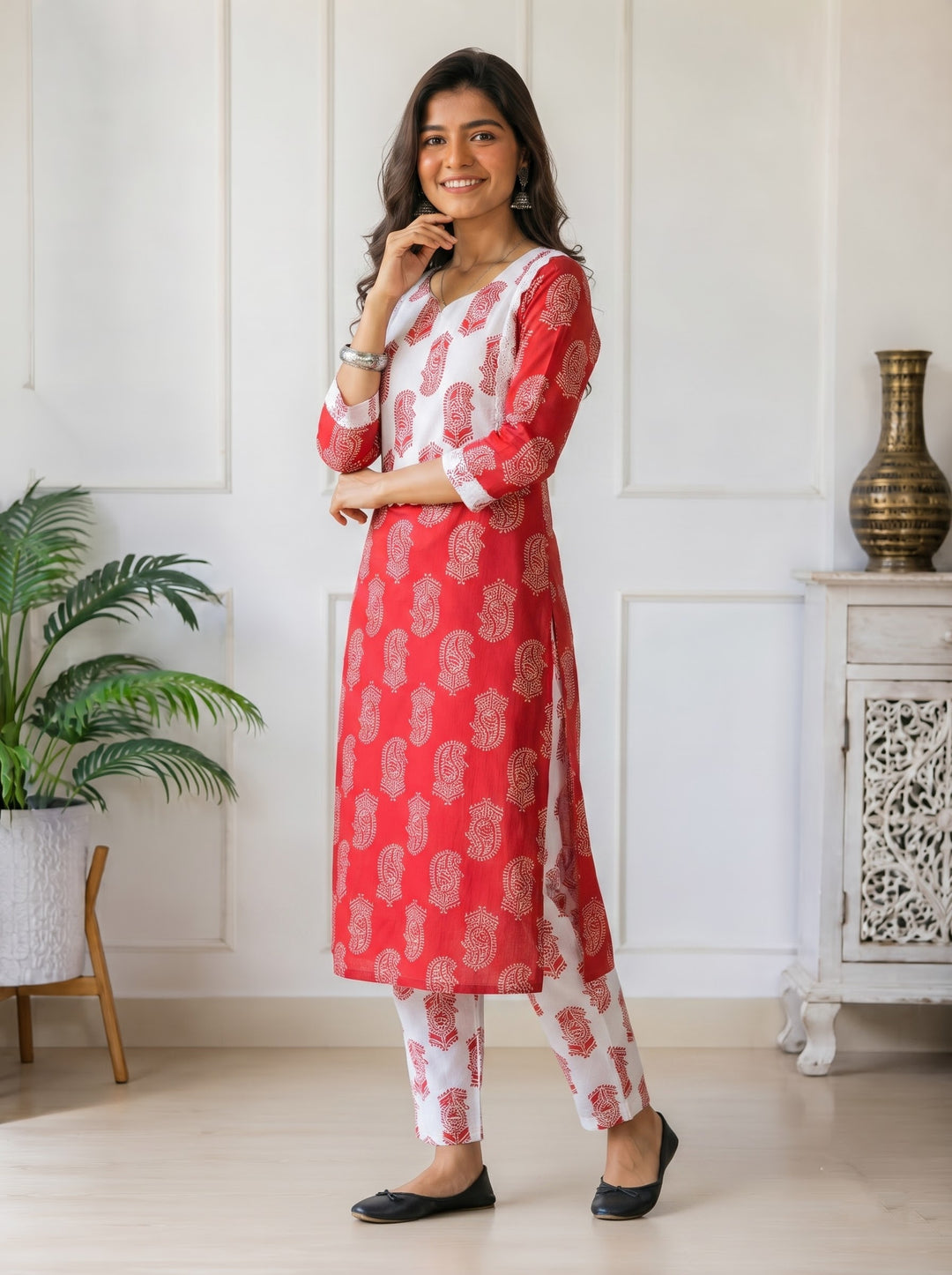 Soft Mornings- Cotton  Kurti Set (Combo 2)