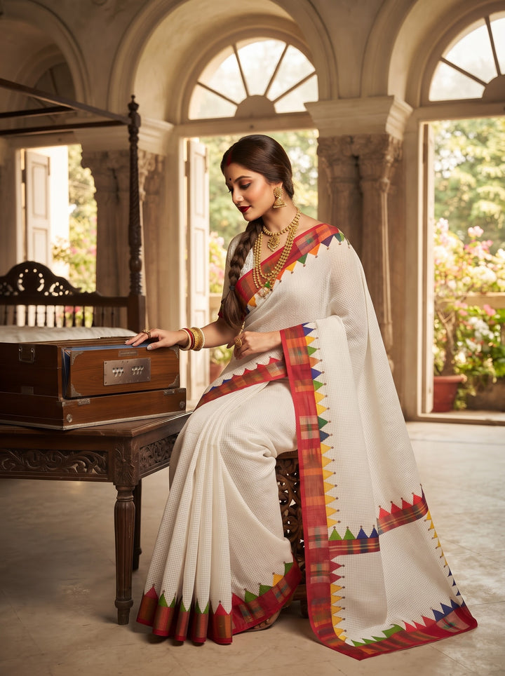 Dirgho Kahini- Temple Saree