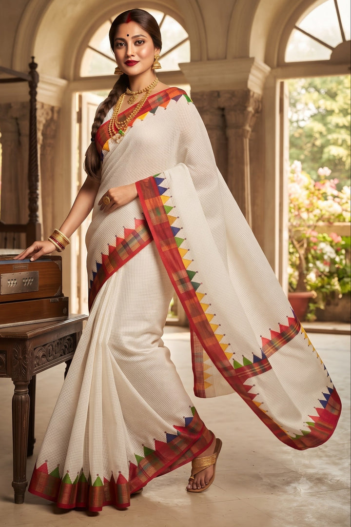 Dirgho Kahini- Temple Saree