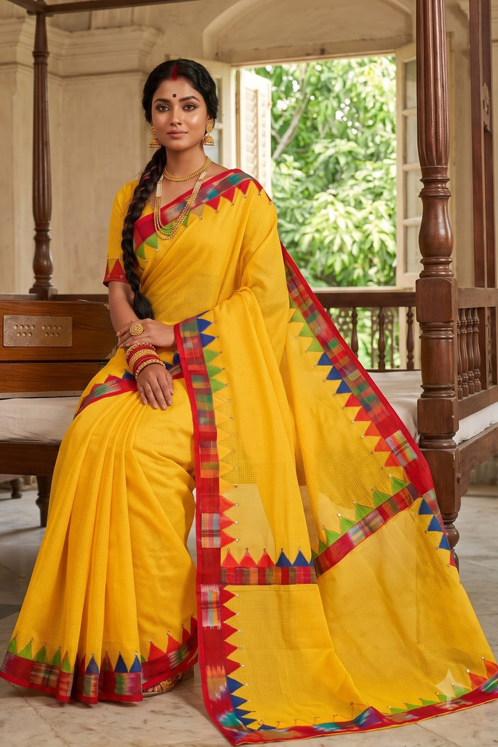 Dirgho Kahini- Temple Saree