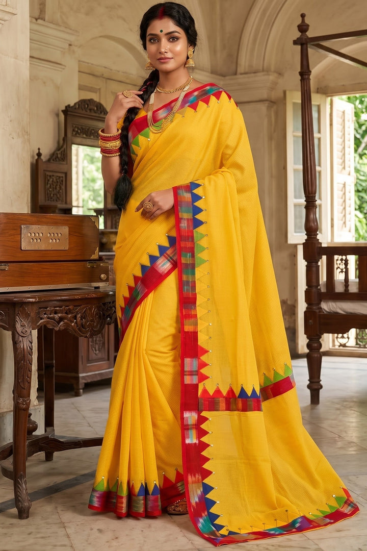 Dirgho Kahini- Temple Saree