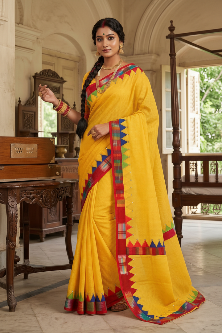 Dirgho Kahini- Temple Saree