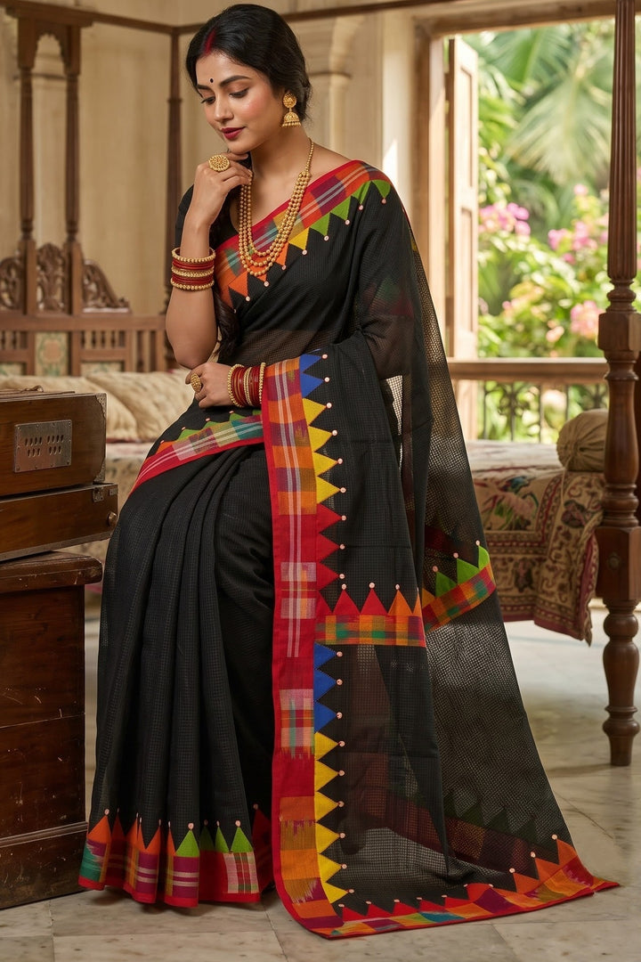 Dirgho Kahini- Temple Saree