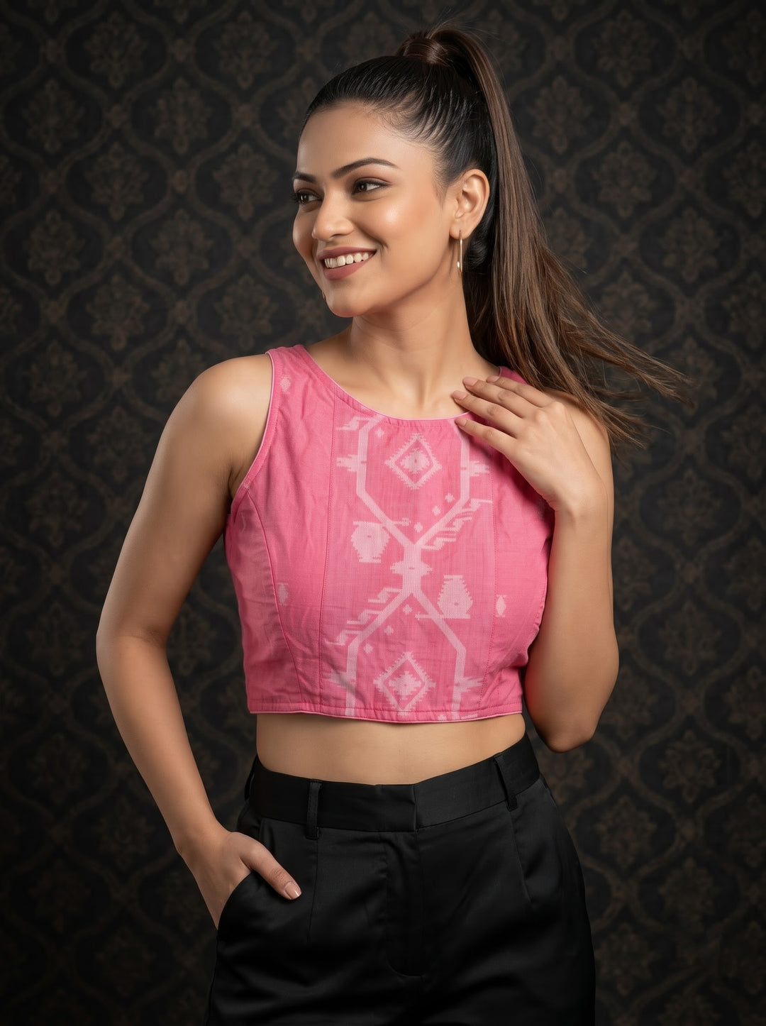 Woven to Impress – Cotton Jamdani Woven Designer Blouse