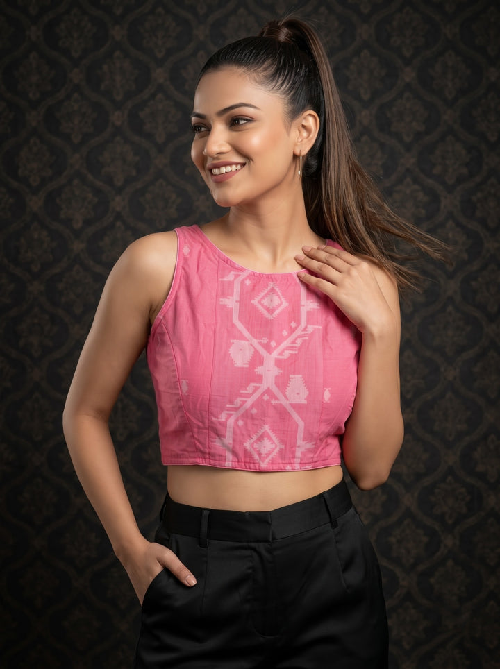 Woven to Impress – Cotton Jamdani Woven Designer Blouse