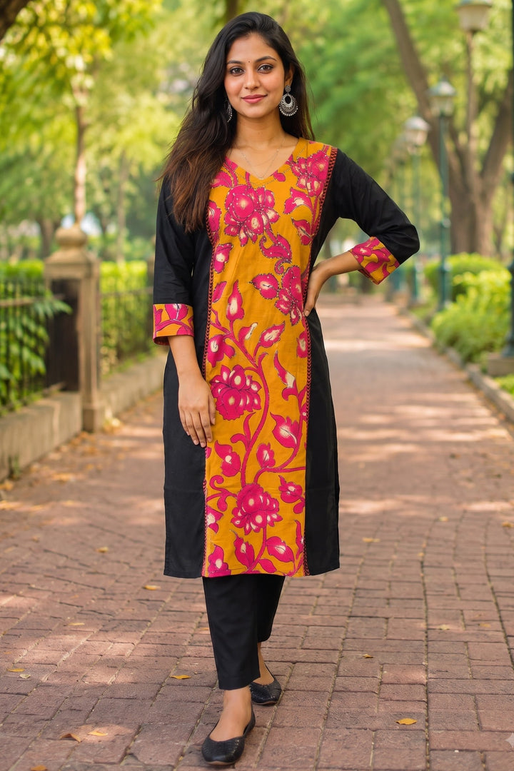 Meetings to Moments- Cotton  Kurti Set