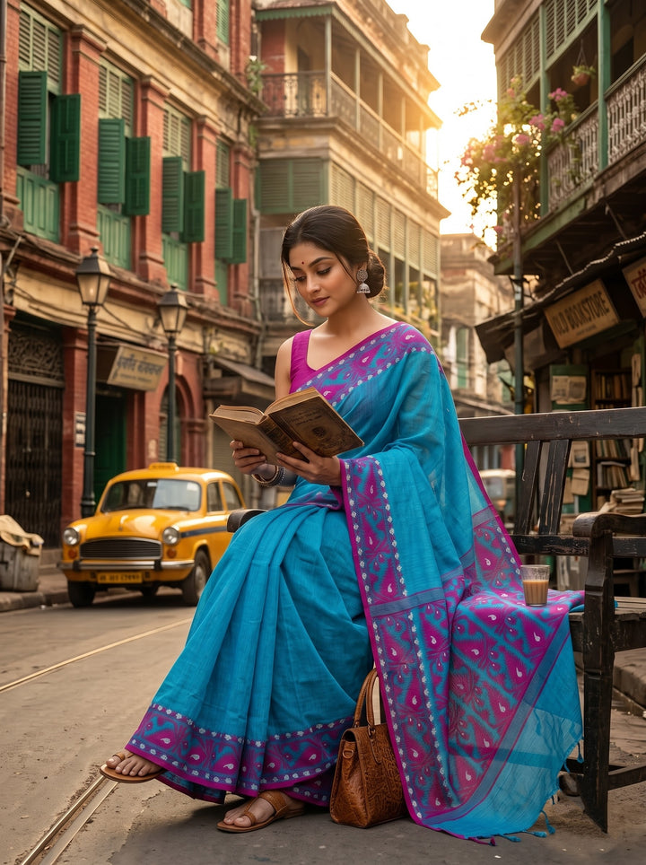 Prothom Boishakh(প্রথম বৈশাখ) Premium Kota Jamdani Saree
