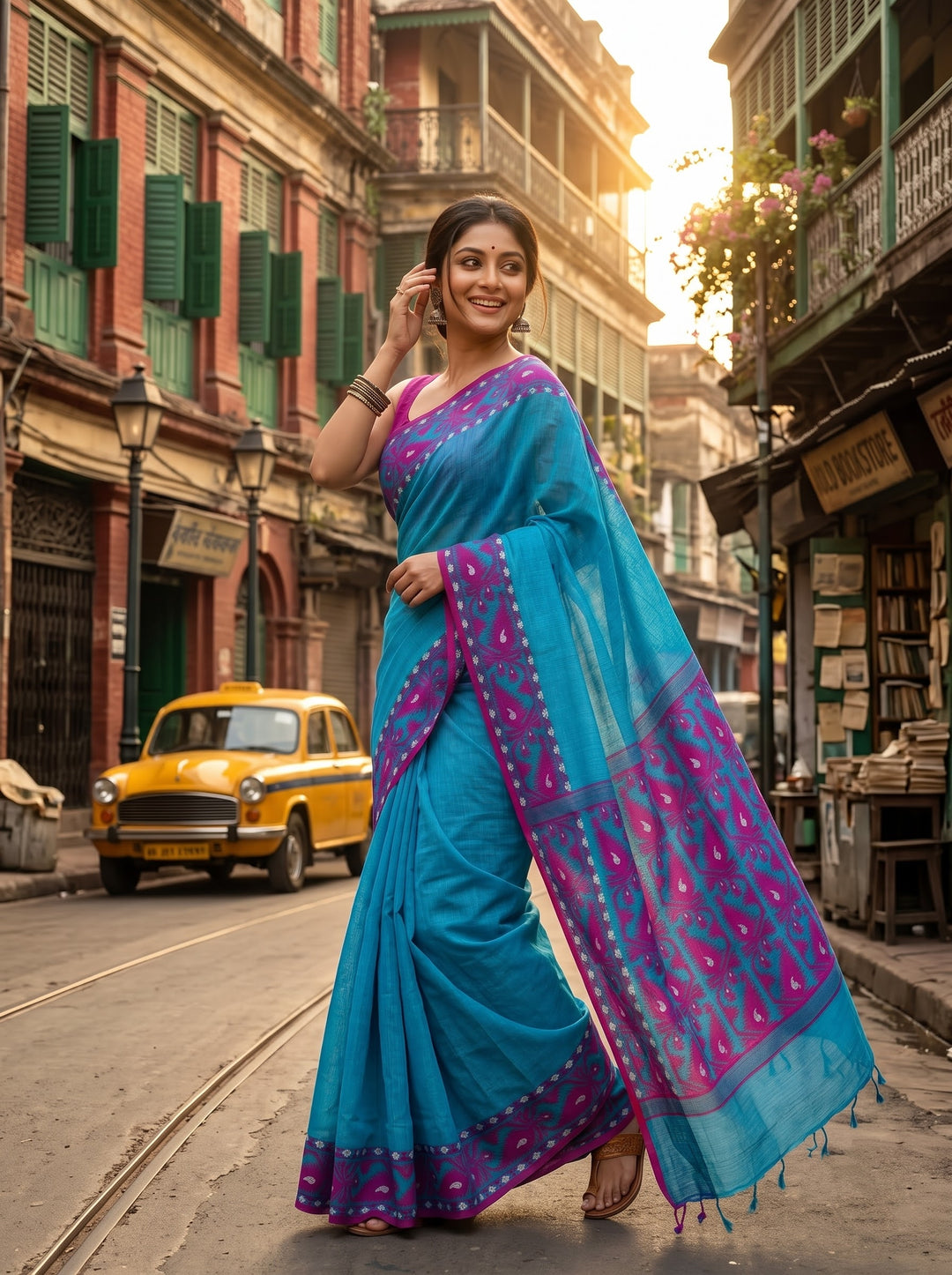 Prothom Boishakh(প্রথম বৈশাখ) Premium Kota Jamdani Saree