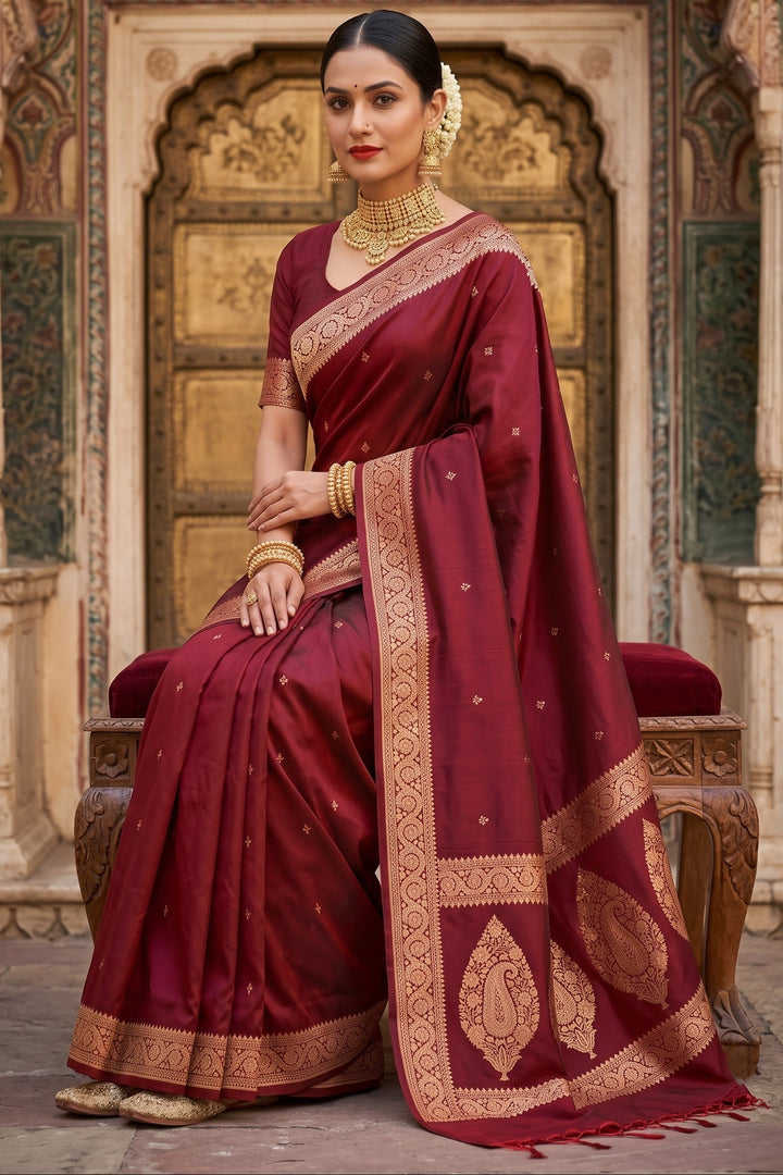 Maharani Moment - Muga Katan Silk Saree