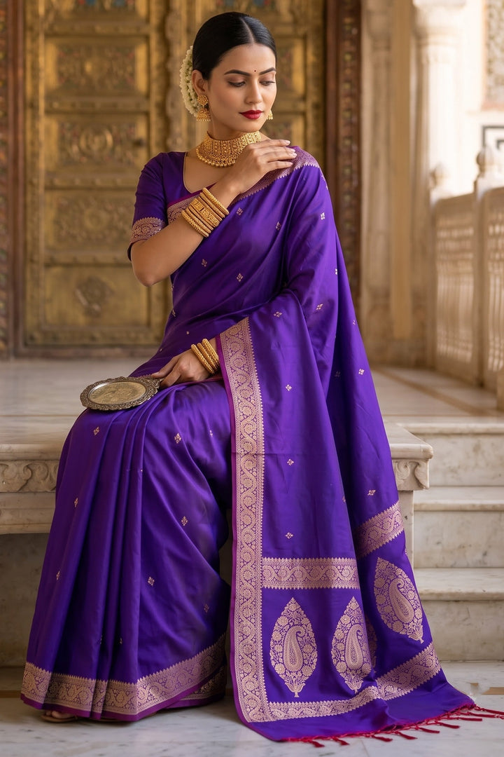 Maharani Moment - Muga Katan Silk Saree