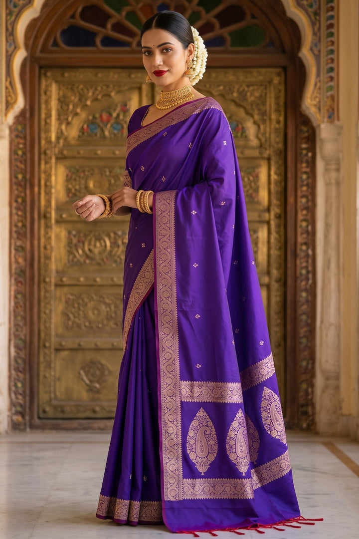 Maharani Moment - Muga Katan Silk Saree
