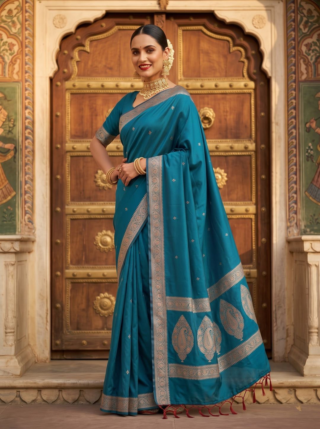 Maharani Moment - Muga Katan Silk Saree