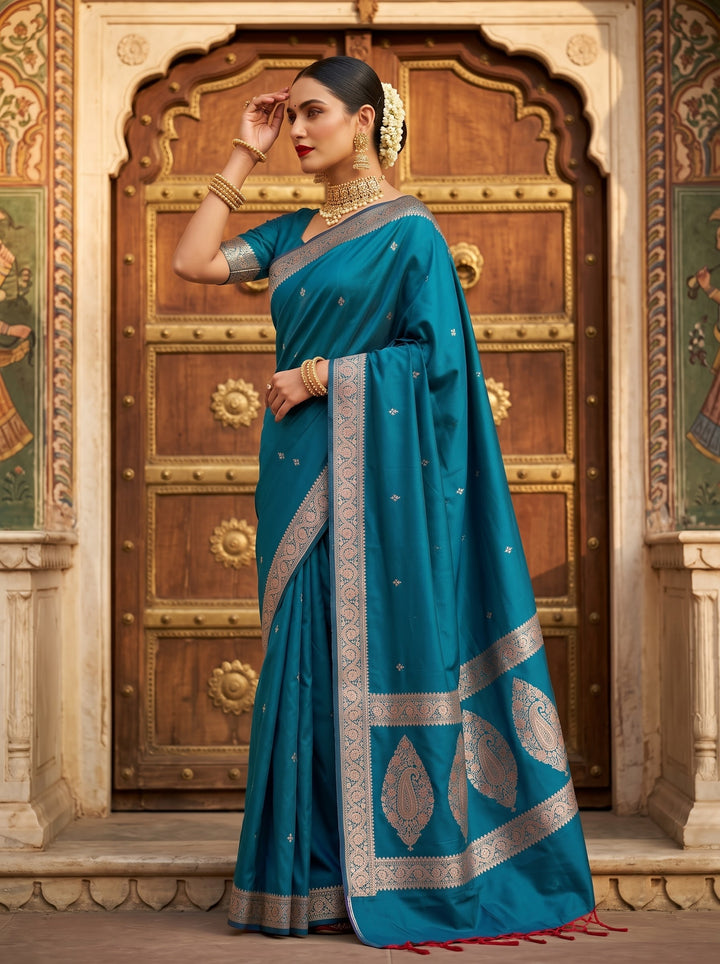 Maharani Moment - Muga Katan Silk Saree