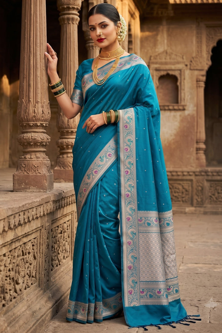 Crown of Desire - Muga Katan Silk Saree