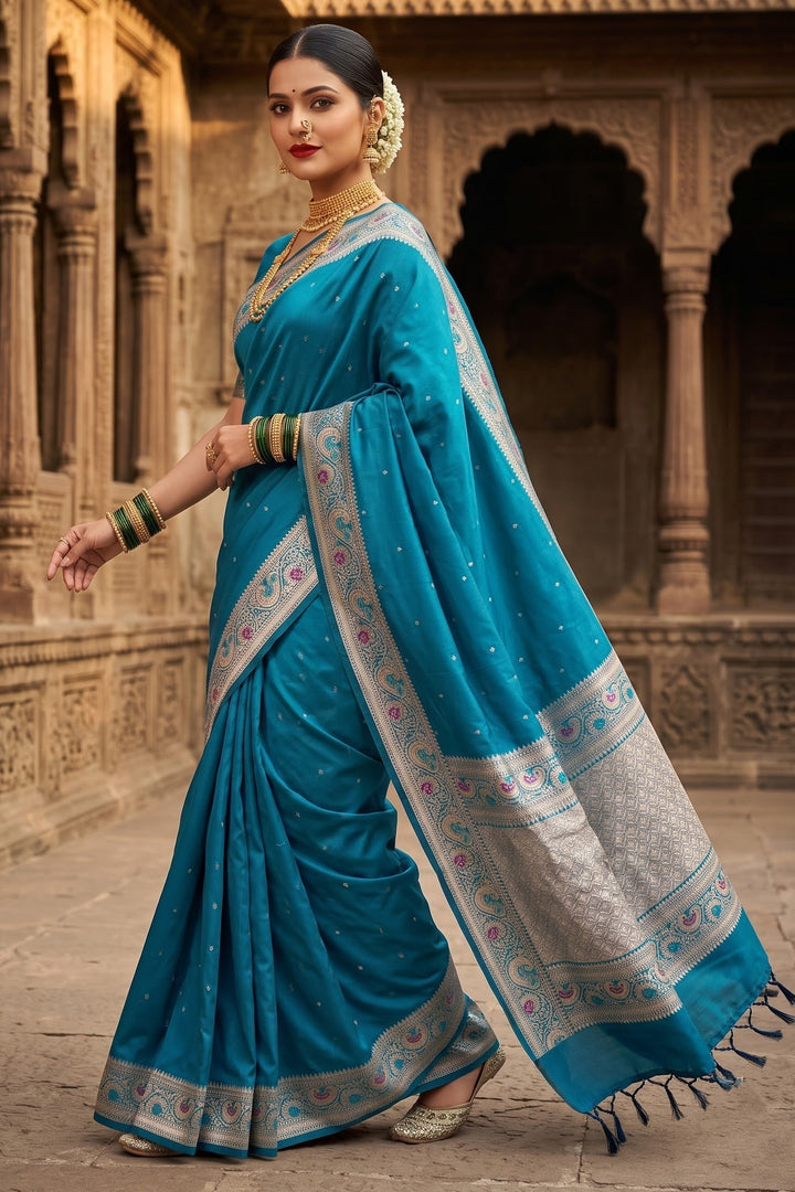 Crown of Desire - Muga Katan Silk Saree