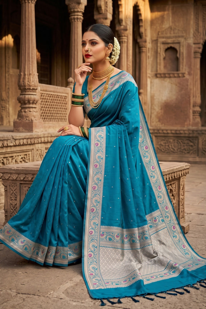 Crown of Desire - Muga Katan Silk Saree