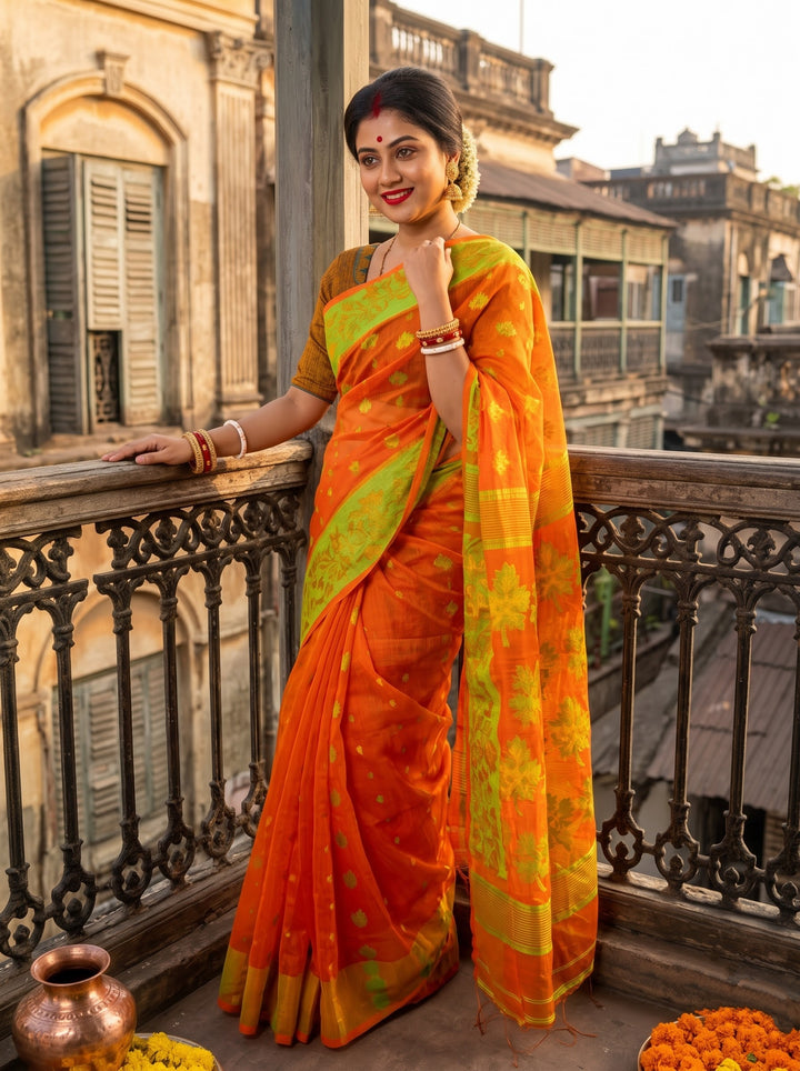 Patralikhan Dhakai Jamdani Saree