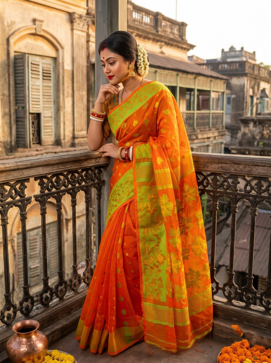 Patralikhan Dhakai Jamdani Saree