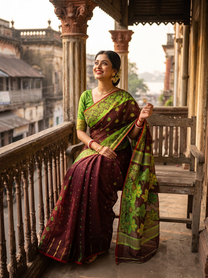 Patralikhan Jamdani Saree