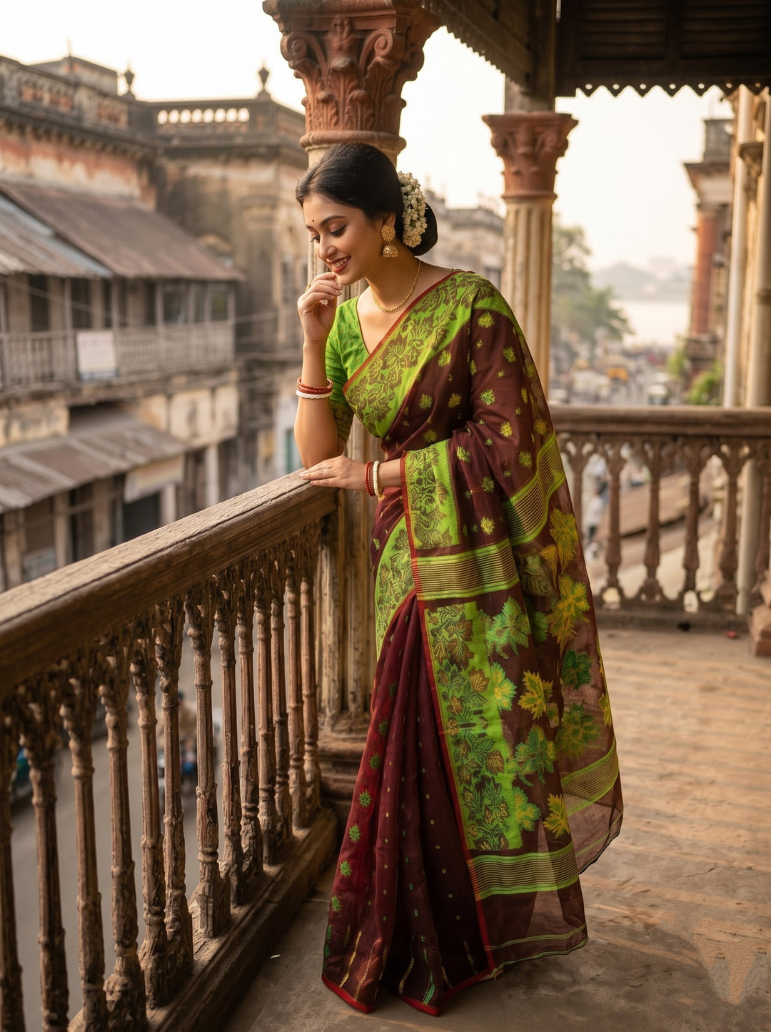 Patralikhan Jamdani Saree