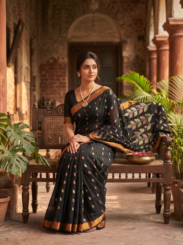 Patrachhaya - Khadi  Cotton Saree