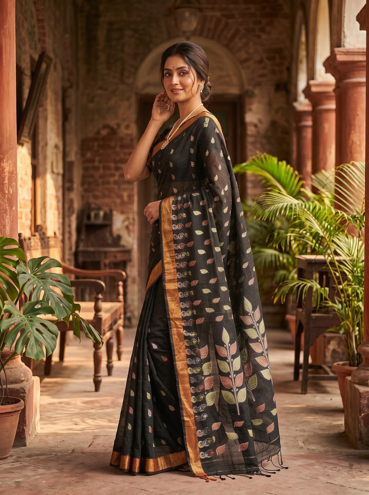 Patrachhaya - Khadi  Cotton Saree