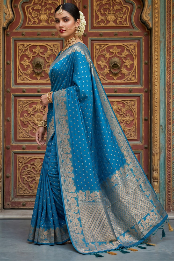 A Journey Called Dreams- Banarasi Semi Katan Silk Saree