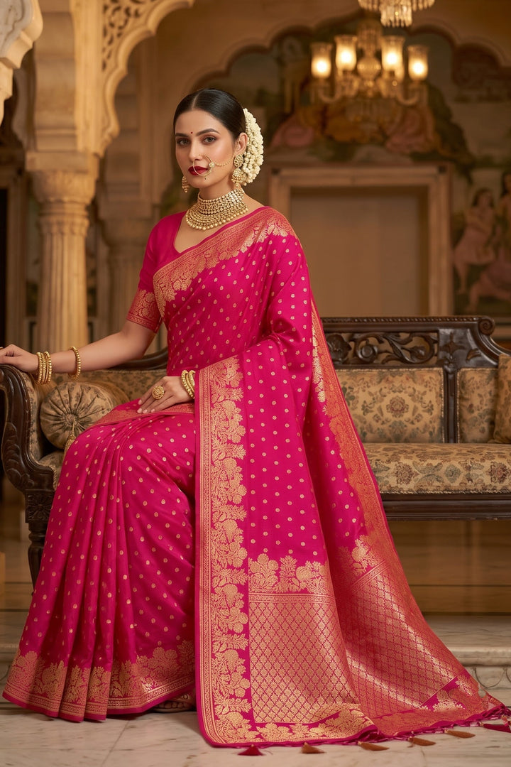 A Journey Called Dreams- Banarasi Semi Katan Silk Saree
