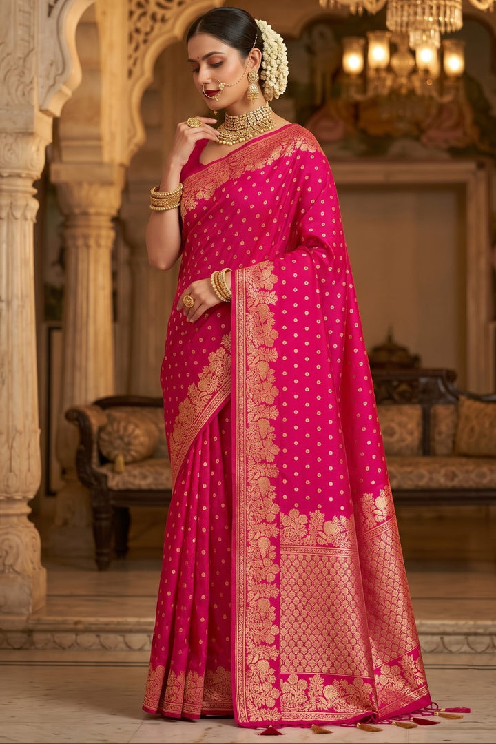 A Journey Called Dreams- Banarasi Semi Katan Silk Saree
