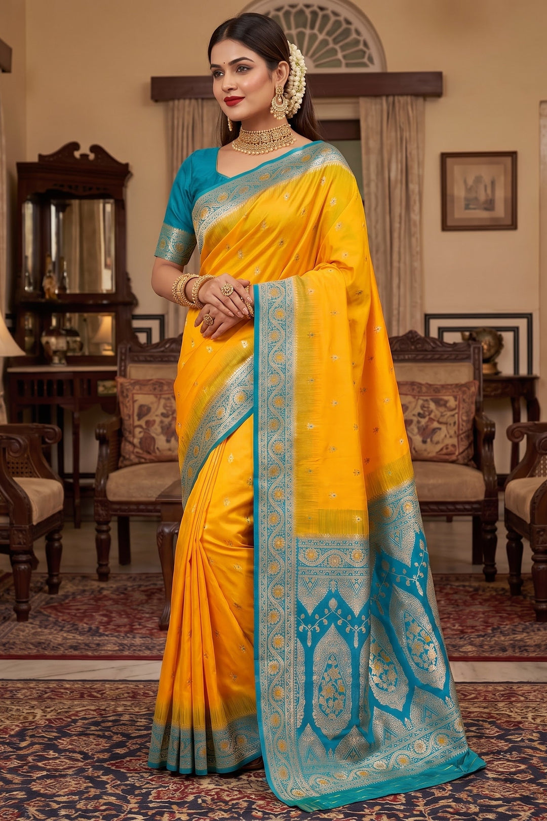 Captured In The Folds-Designer Saree