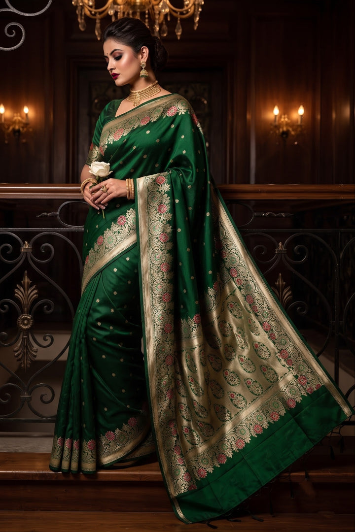 A Promise in Motion – Muga Katan Silk Designer Saree