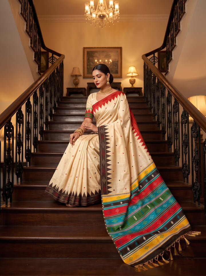 Satrangi Rang-Premium (Semi) Assam Silk Saree